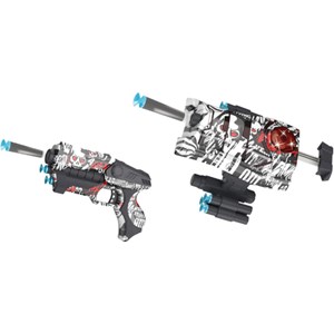 اسباب بازی تفنگ تیر فومی بلستر دوقلو Happy Graffiti Series Blaster Shoots_اسباب بازی تفنگ